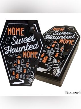 Set Of 2 New Halloween Gothic coffin jewelry box by Ashland